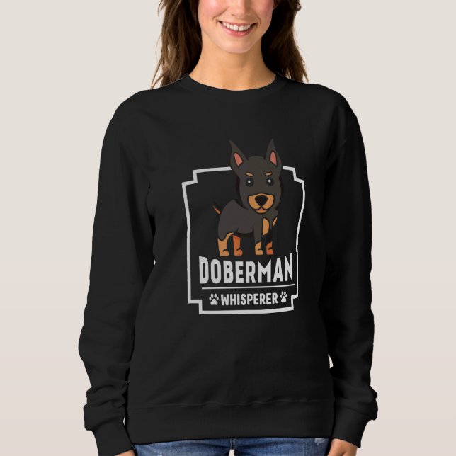 Sudadera Doberman Whisperer Mascota Perro Cachorro (Anverso)