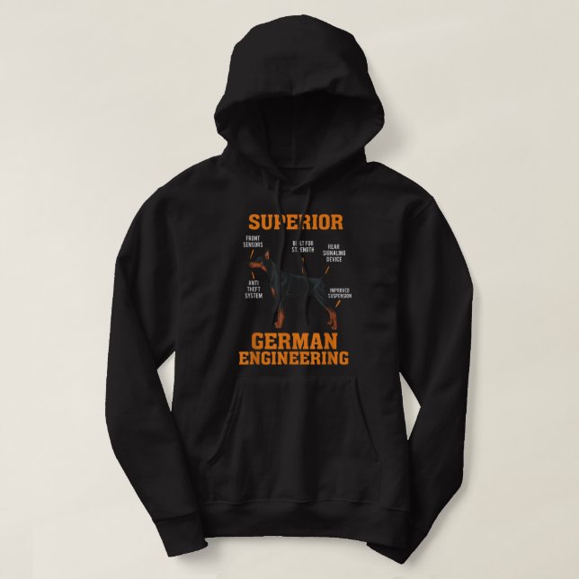 Sudadera Dobermans Superior German Engineering (Diseño del anverso)