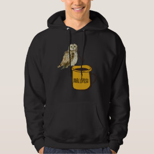Sudadera Doble café de Espresso Cute Gracioso Ave de Aves d
