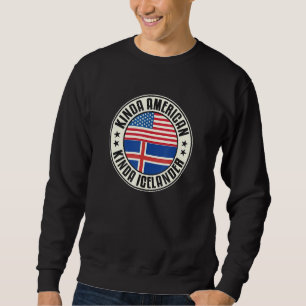 Sudadera Doble Ciudadanía Americano Islandés Islandia Estad