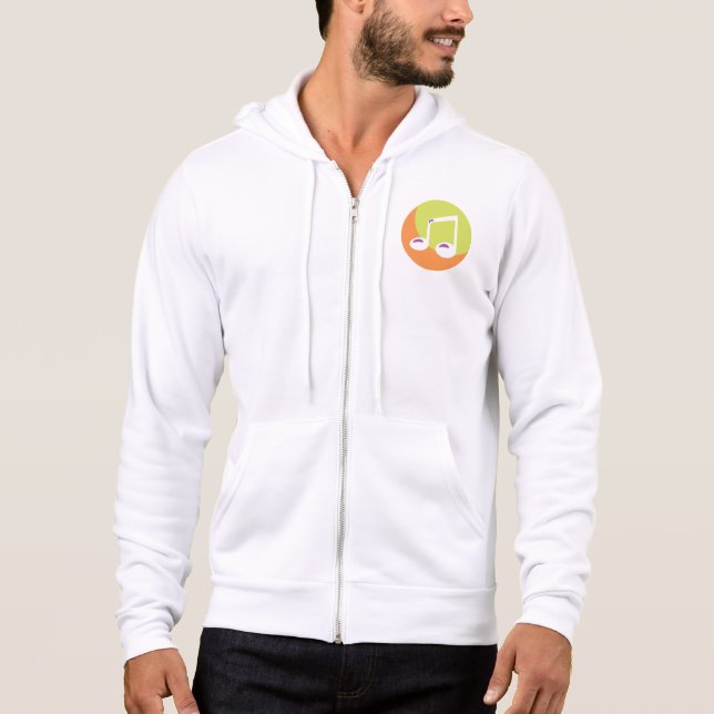 Sudadera Doble corchea musical vibrante (Anverso)