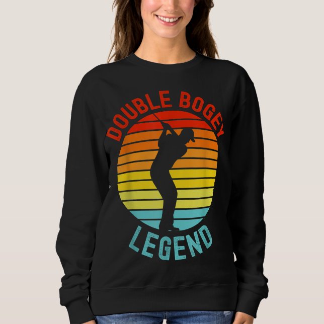 Sudadera Doble leyenda Bogey Golf Lover Golfer Player Funny (Anverso)