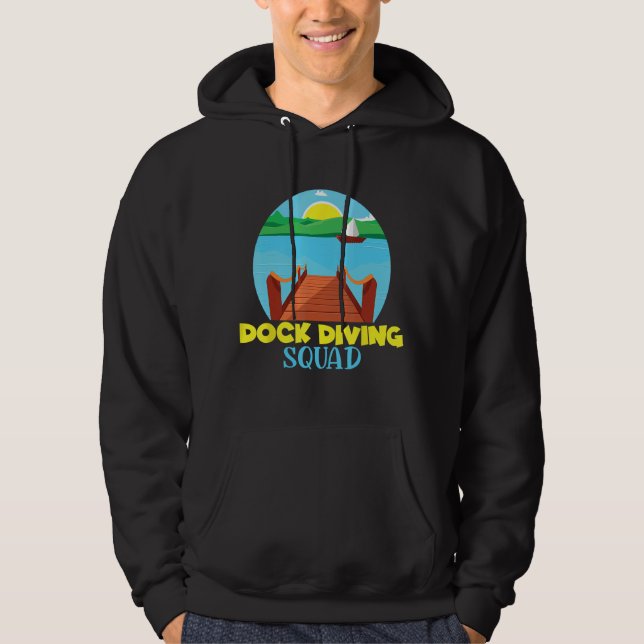 Sudadera Dock Diving Squad Dog Owner Dog Training Dock Jump (Anverso)