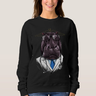 Sudadera Doctor Hippopotamus Surgeon Physician Dr MD Africa