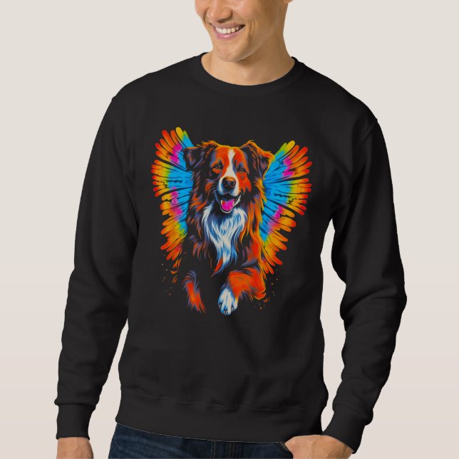 Sudadera Dog Australian Shepherd Angel Wings (Anverso)