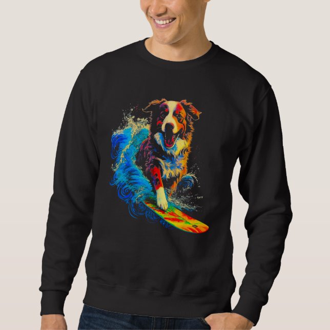 Sudadera Dog Australian Shepherd Surfer (Anverso)