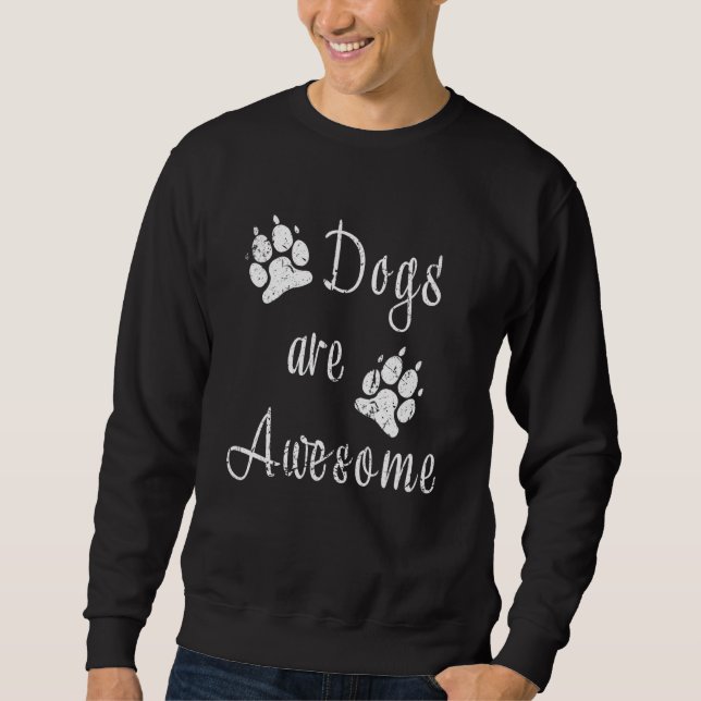 Sudadera Dog Awesome Puppy Smart Doggo Cute Doggy Manes Mej (Anverso)