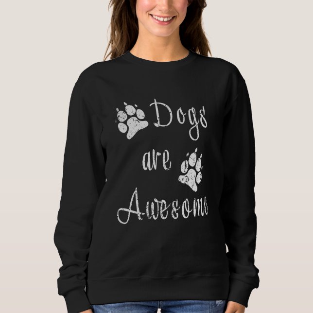 Sudadera Dog Awesome Puppy Smart Doggo Cute Doggy Manes Mej (Anverso)