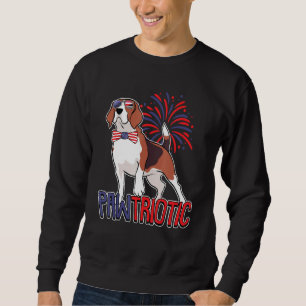Sudadera Dog Beagle Pawtriotic 4 De Julio Estados Unidos Fl