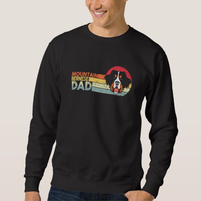 Sudadera Dog Berner Dad Vintage Bernese Mountain Dad (Anverso)