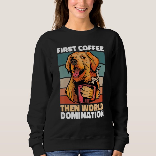 Sudadera Dog Breed Coffee  Golden Retriever (Anverso)