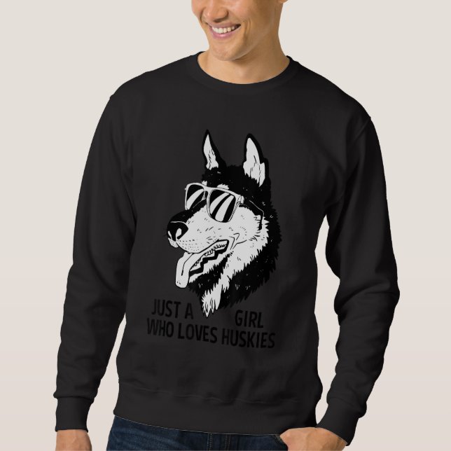 Sudadera Dog Breed Love Girl Lover Siberian Husky (Anverso)