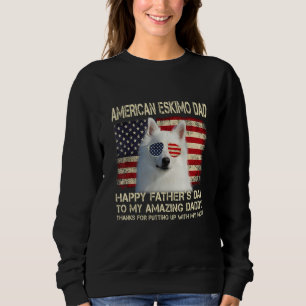 Sudadera Dog Dad American Eskimo Dog Dad Feliz Día del Padr