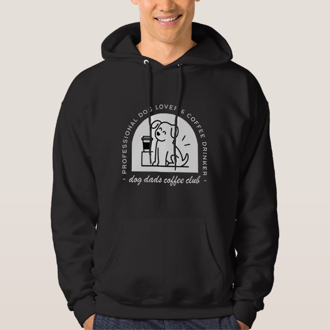 Sudadera Dog dad club funny coffee lovers (Anverso)
