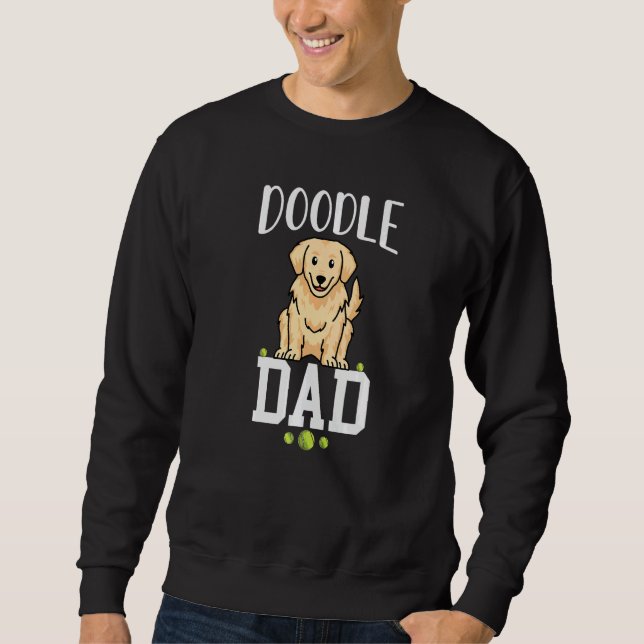 Sudadera dog dad golden doodle best golden retriever dad ev (Anverso)
