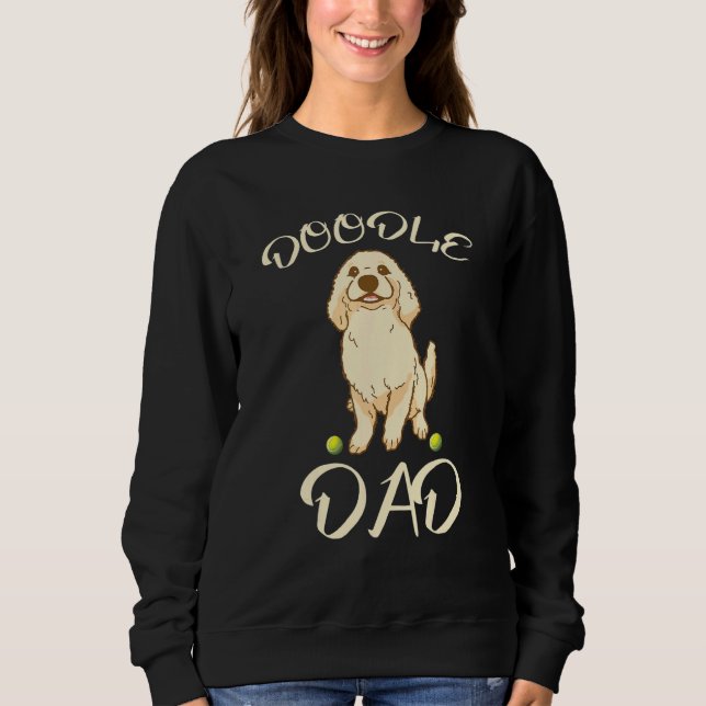 Sudadera dog dad golden doodle best golden retriever dad ev (Anverso)