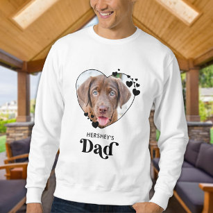 Sudadera Dog DAD Mascota de Perro del Corazón Personalizado
