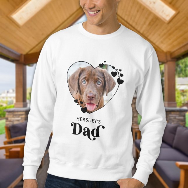 Sudadera Dog DAD Mascota de Perro del Corazón Personalizado (Subido por el creador)