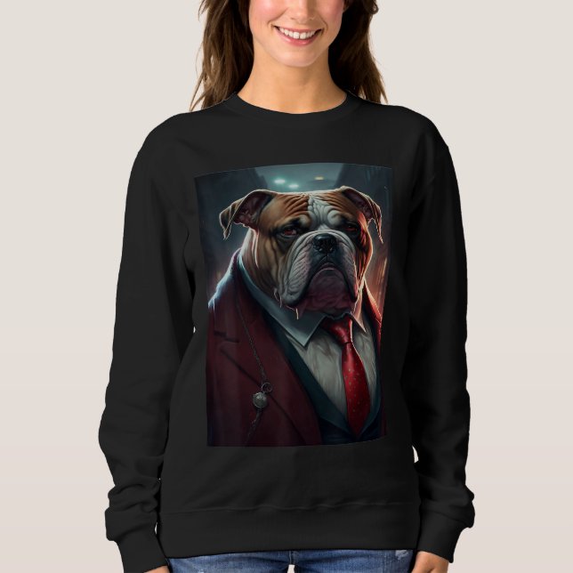 Sudadera Dog Gangster must love dogs (Anverso)