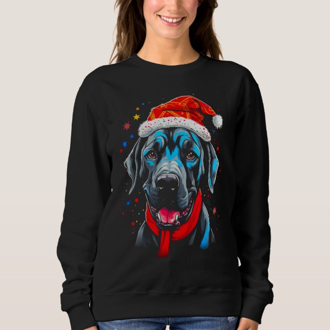 Sudadera Dog Great Dane Christmas (Anverso)