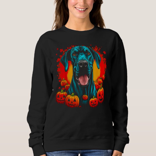 Sudadera Dog Great Dane Halloween Theme (Anverso)