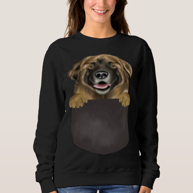 Sudadera Dog In Pocket  Dog  Leonberger (Anverso)