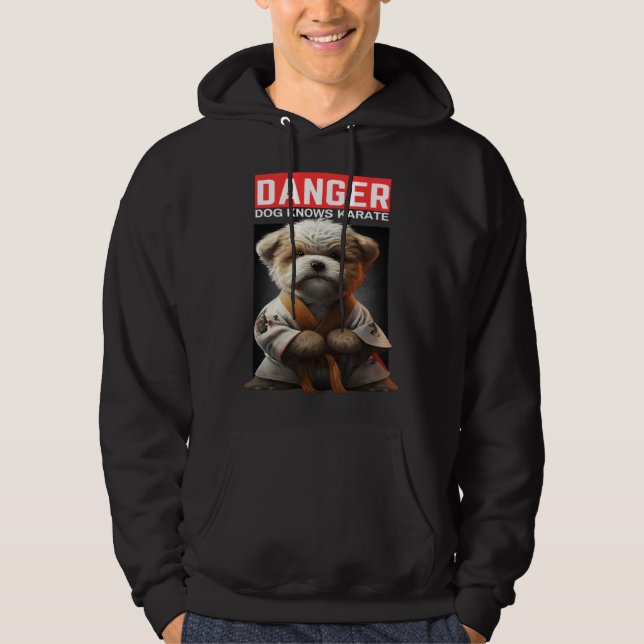 Sudadera Dog Knows Karate (Anverso)