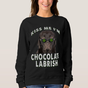 Sudadera Dog Lover   Bésame soy Labrish de chocolate