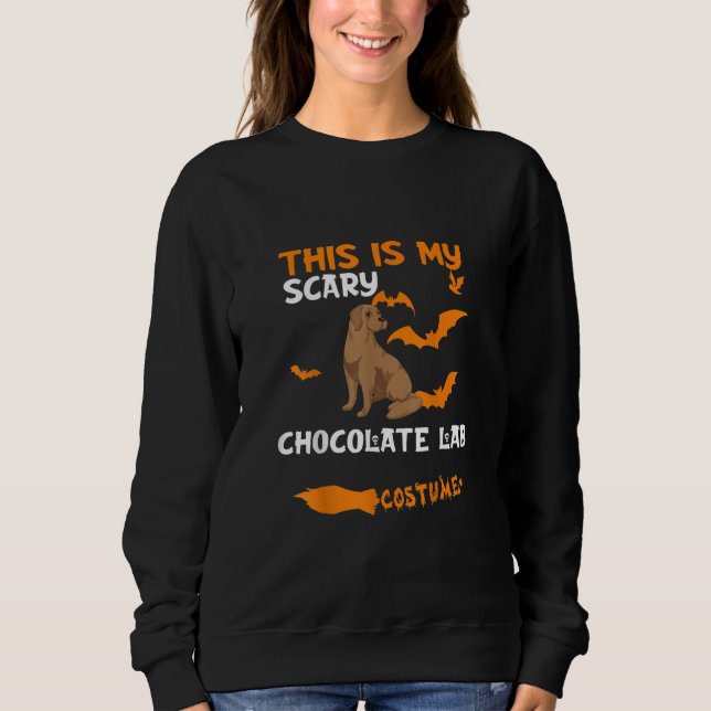 Sudadera Dog Lover | Este Es Mi Espantoso Ropa De Laborator (Anverso)