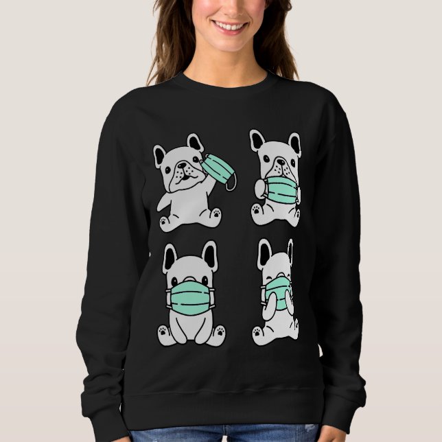 Sudadera Dog Medical Face Mask French Bulldog (Anverso)