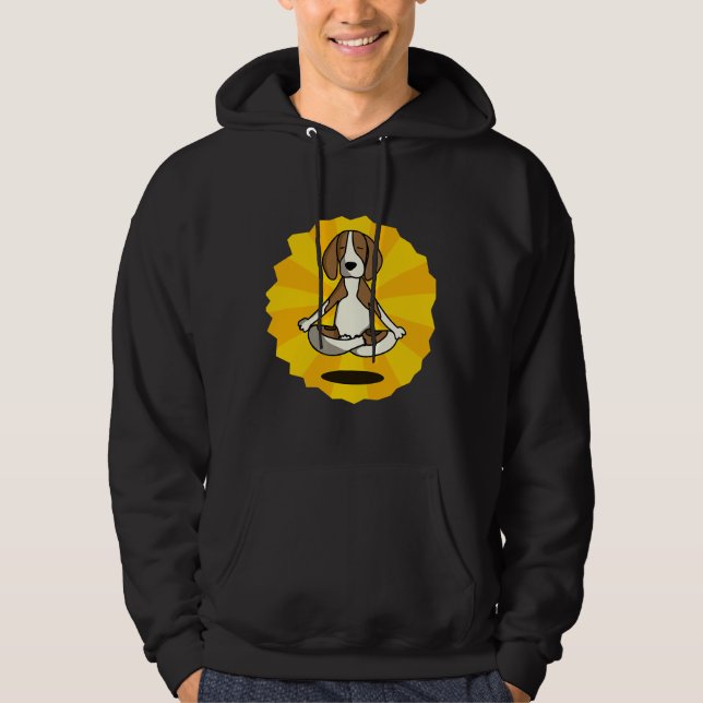 Sudadera Dog Meditation Yoga Beagle Labrador Husky Sheperd (Anverso)