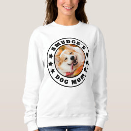 Sudadera Dog Mom Personalizado Photo and Name Sweatshirt