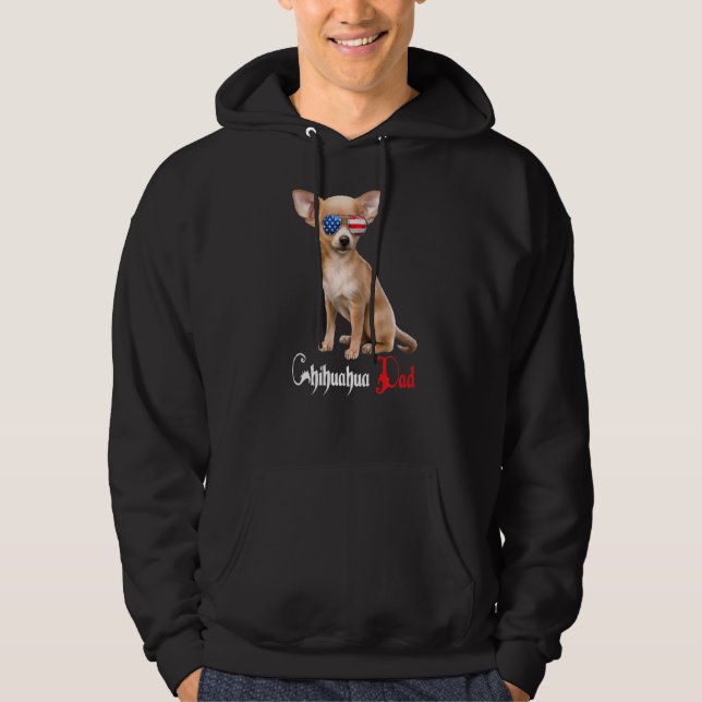 Sudadera Dog Papa Puppy Dad Chihuahua (Anverso)