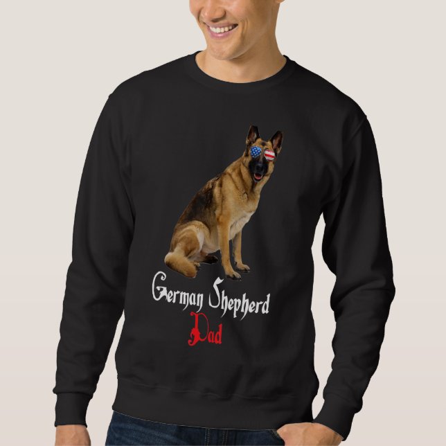 Sudadera Dog Papa Puppy Dad German Shepherd (Anverso)