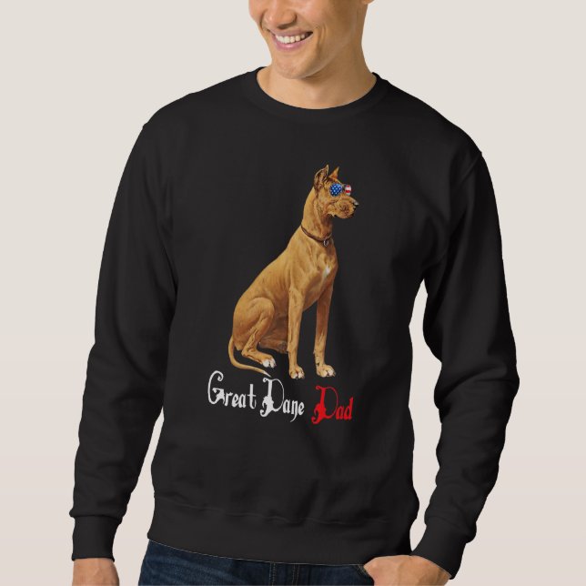 Sudadera Dog Papa Puppy Dad Great Dane (Anverso)