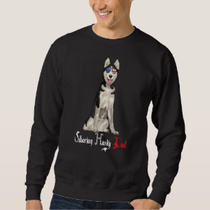 Sudadera Dog Papa Puppy Dad Siberian Husky