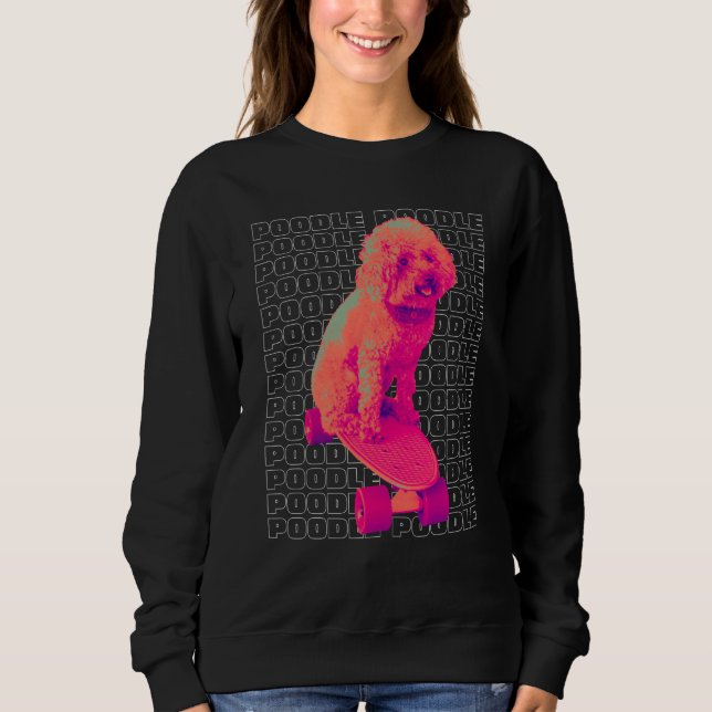 Sudadera Dog  Poodle Women's Poodle Men's (Anverso)