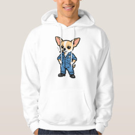 Sudadera Dog Smoking Cigarette Funny Chihuahua Meme