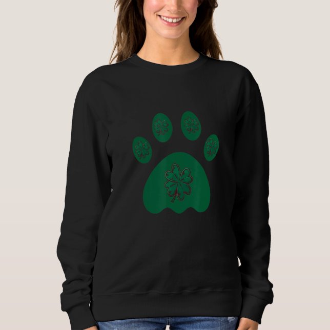 Sudadera Dog St Patricks Day Mascota Funny Designe Para Per (Anverso)