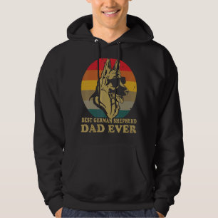 Sudadera Dog Vintage Mejor Pastor Alemán Papá Nunca Papá