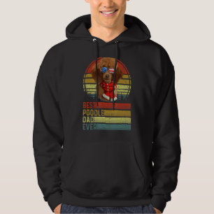 Sudadera Dog Vintage Mejor Poodle Dad Puppy
