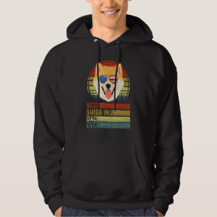 Sudadera Dog Vintage Mejor Shiba Inu Papá Padre Día Par
