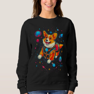 Sudadera Dog Welsh Corgi Planet Space