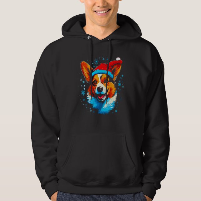 Sudadera Dog Welsh Corgi Xmas (Anverso)