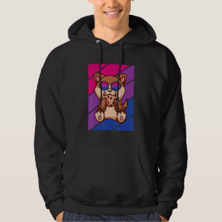 Sudadera Dog With Pride Bisexual Flag LGBTQ Proud Ally Prid