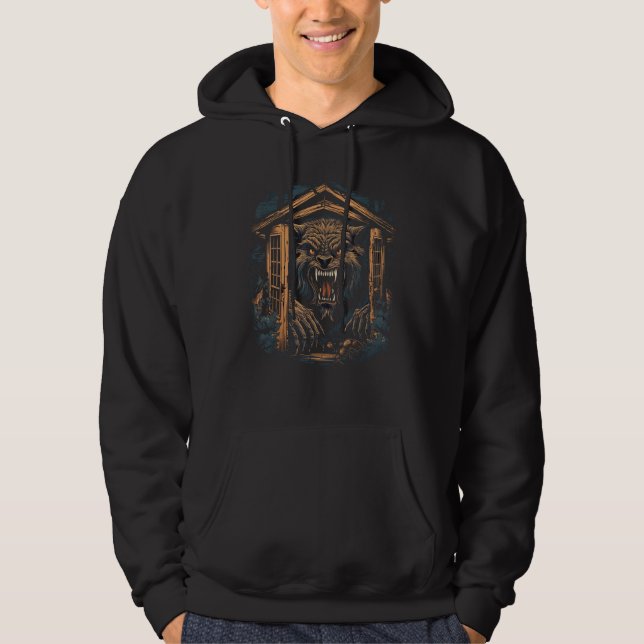 Sudadera Dog Wolf Werewolf Cerberus Hellhound Mythos 1 (Anverso)