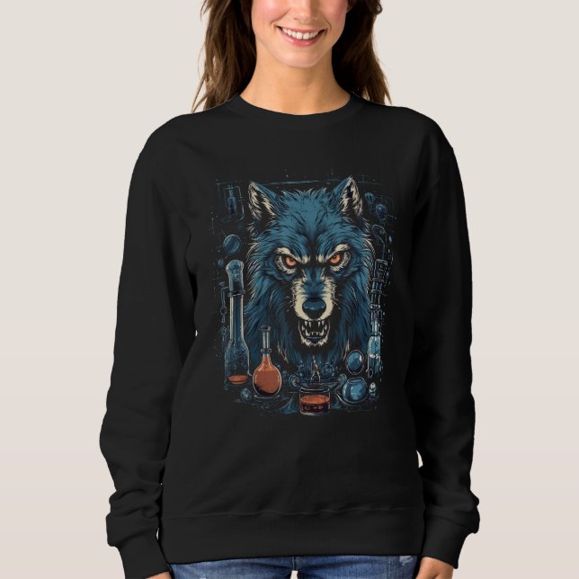 Sudadera Dog Wolf Werewolf Cerberus Hellhound Mythos 3 (Anverso)