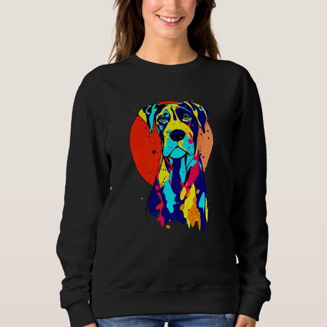 Sudadera Dogbreed Great Dane Pop Colorful (Anverso)