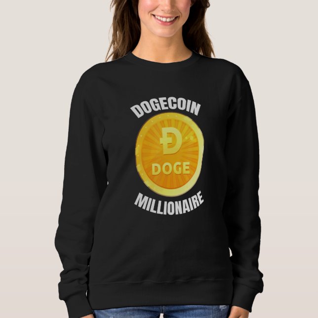 Sudadera Dogecoin Cryptocurrency Tee Doge todo el tiempo al (Anverso)