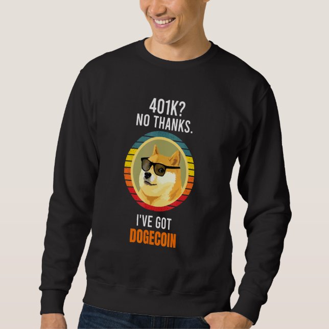 Sudadera Dogecoin Cryptocurrency Tee Doge todo el tiempo al (Anverso)